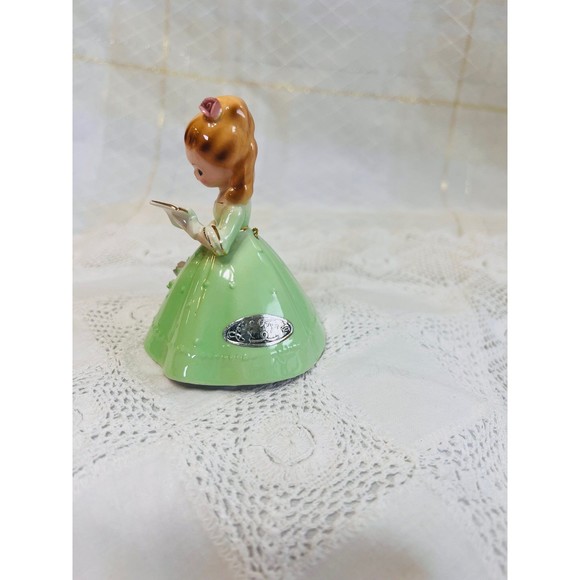 VTG Josef Originals BELLE of the Month, Bell of the Ball, Ceramic Bell Figurine - Picture 6 of 8